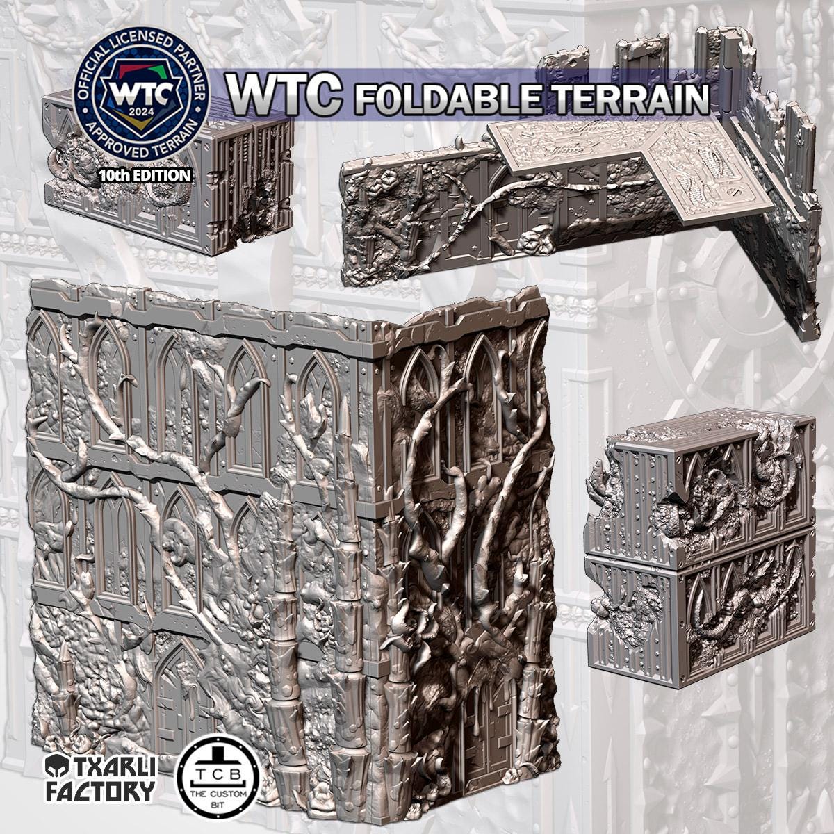 WTC Official ’Nids Foldable Terrain Full Tournament READY Sets / Pieces - Official {TxarliFactory} Set (10th Edition)