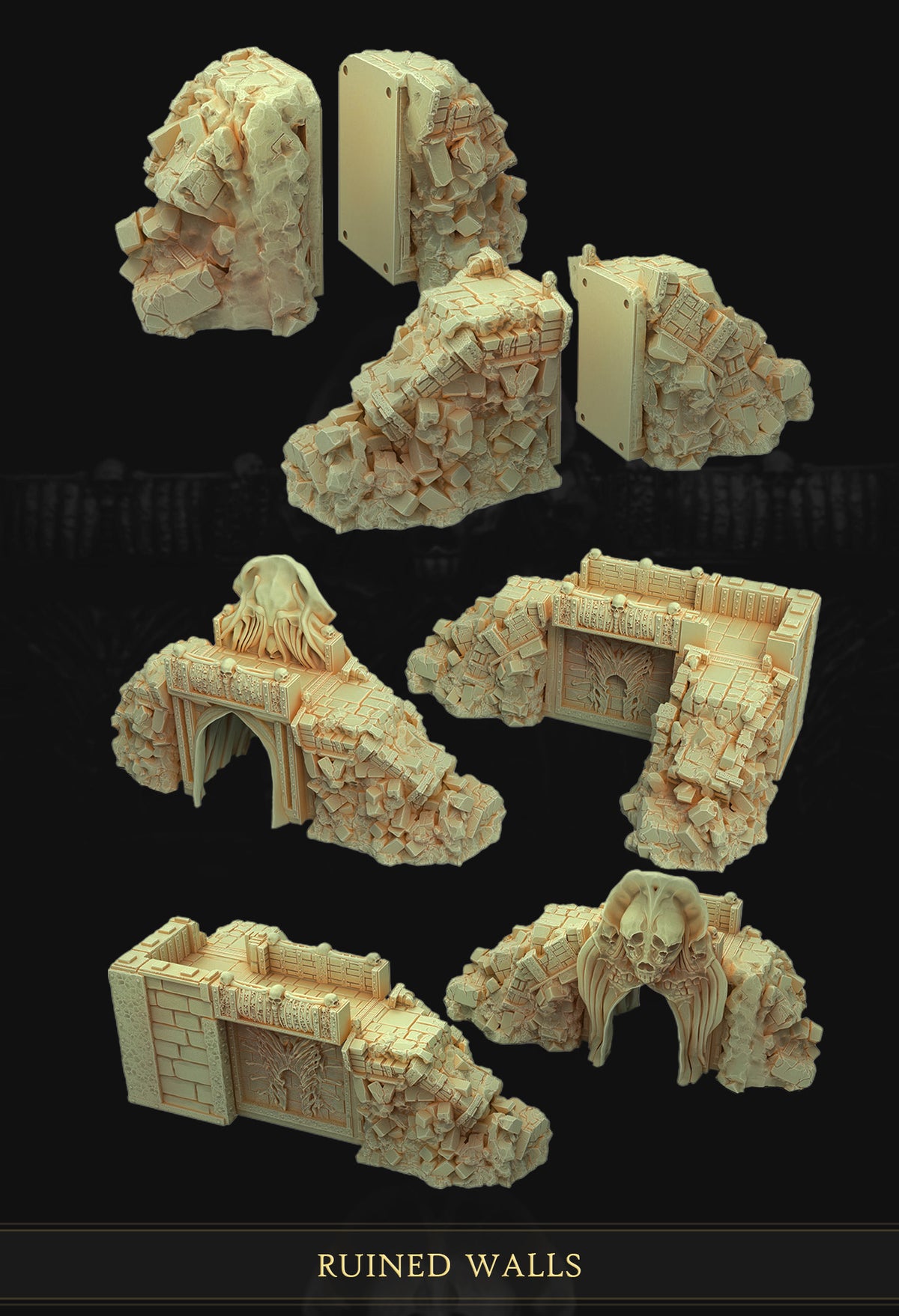The Fortress of Steel and Bone Crossroads 3D printed tabletop terrain by 3DHexes – view 10