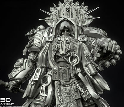 GrimKnight Miniature Ranged & Melee Parts Included Wargaming Proxy {By 3DArtguy)