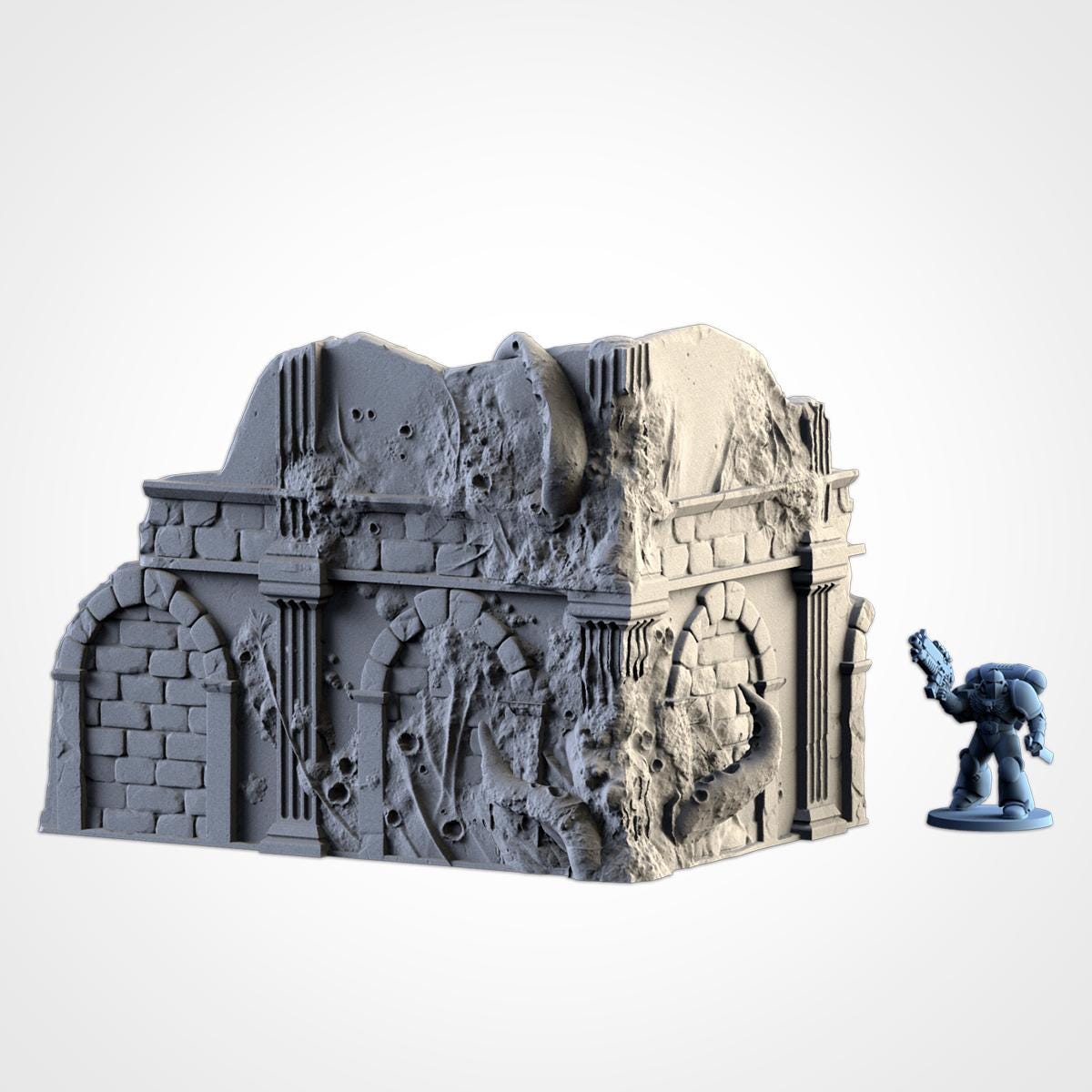 Infected Ruins Terrain – Pariah Style Set - Pieces- Sci-Fi Wargaming Scenery {By TXARLIFACTORY}