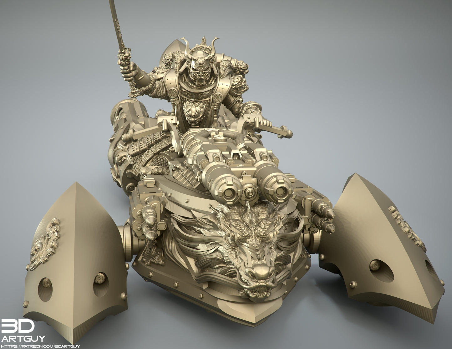The Mounted Rider {By 3DArtGuy}