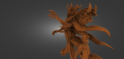 Belial Demon Fantasy Model 2 Versions 50mm 75mm 100mm 150mm {By3DArtGuy}