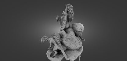 Evil Goddess Fantasy D&D NSFW Model 75mm 100mm 150mm {By 3DArtGuy}