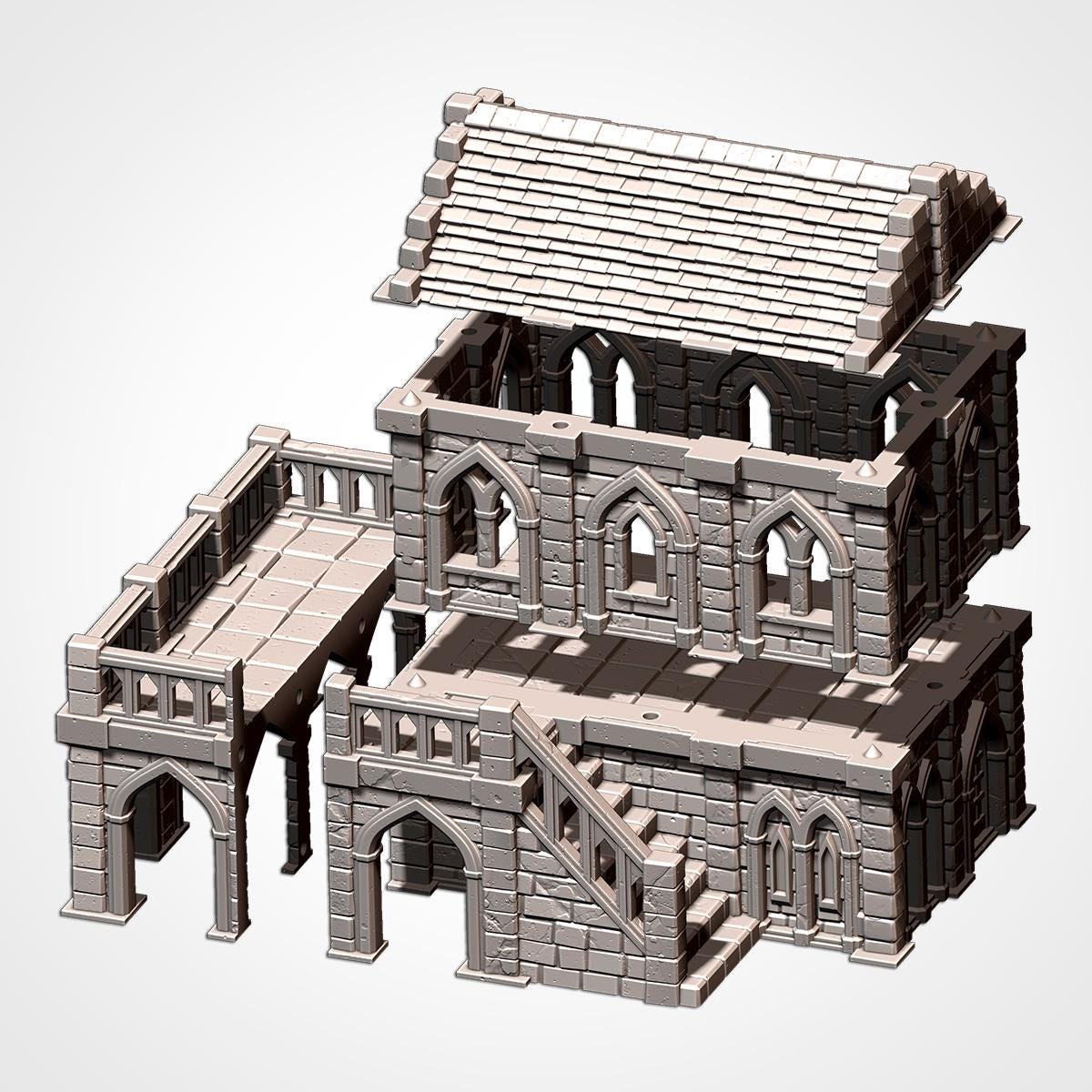 Middle Earth Town Terrain Full Set or Pieces {By TxarliFactory}
