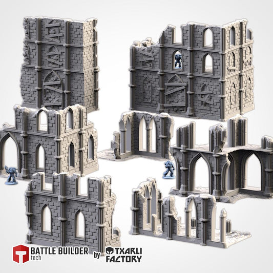 Temple Ruins - Modular Gothic Terrain Set {By TXARLIFACTORY}