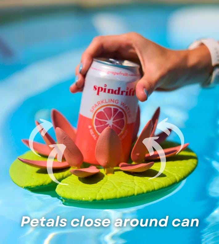 Floating Can Lily- Holds Skinny Cans TOO!  Clasped or Simple {By ForgeCore}