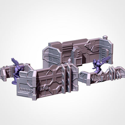 SCI-FI City Terrain - Modular Urban Warfare {By TxarliFactory}