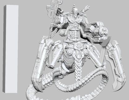 Ancient Annihilator Commander shown beside a scale reference