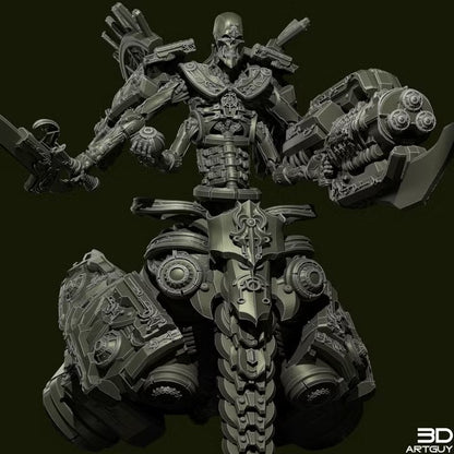 Front view of the Ancient Annihilator Skimmer miniature by 3DArtGuy