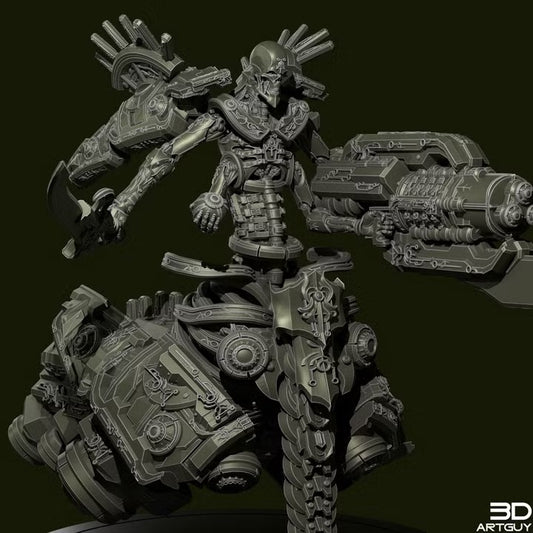Full view of the Ancient Annihilator Skimmer miniature by 3DArtGuy