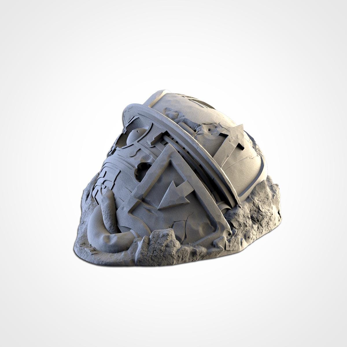 Crashed Titan - Sci-Fi Wreckage Terrain Set or Pieces Double Size Available {By TxarliFactory}