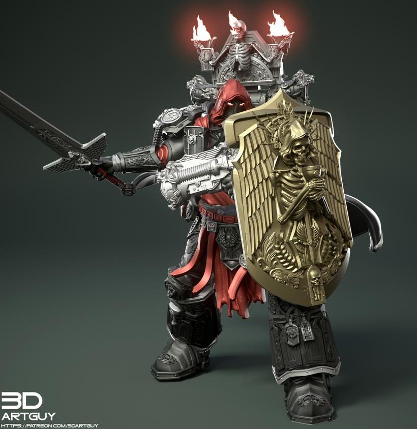 The deadliest swordsman in the company. His duty is to challenge the greatest foes on the battlefield and cut them down. When a duel is required to satisfy honor, then the Champion is your go to guy. Comes with a stunning amount of poses