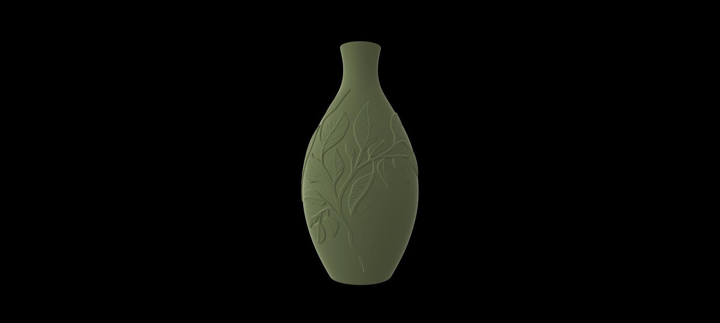 Golden Leaf Vase