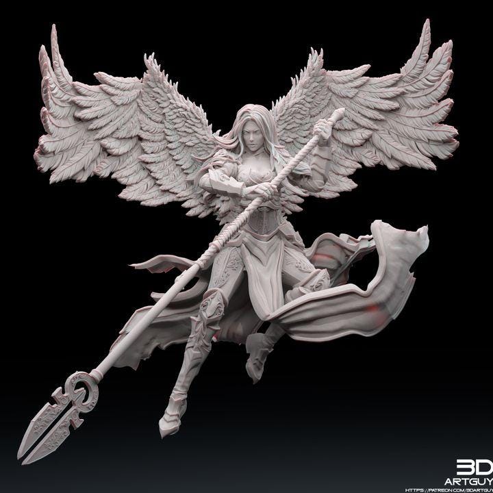 Hope Angel Fantasy Model (Demon Optional) 50mm 75mm 100mm 150mm {By 3DArtGuy}