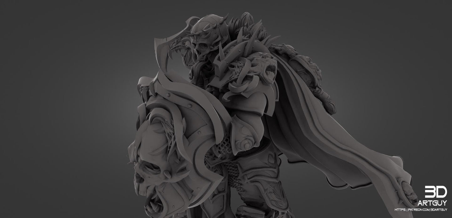 Chaos Knight Miniature GrimDark / Fantasy Figure V3 38mm 50mm 75mm 100mm {By 3DArtguy)