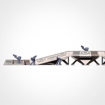 Sci-Fi Trenches Terrain Set for Wargaming - Modular Battlefield Fortifications {By TxarliFactory}
