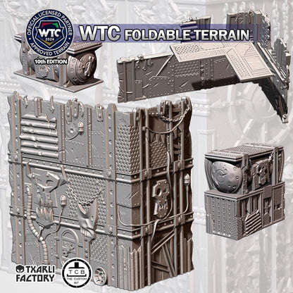 WTC Official Orcs Foldable Terrain Full Tournament READY Sets / Pieces - Official {TxarliFactory} Set (10th Edition)
