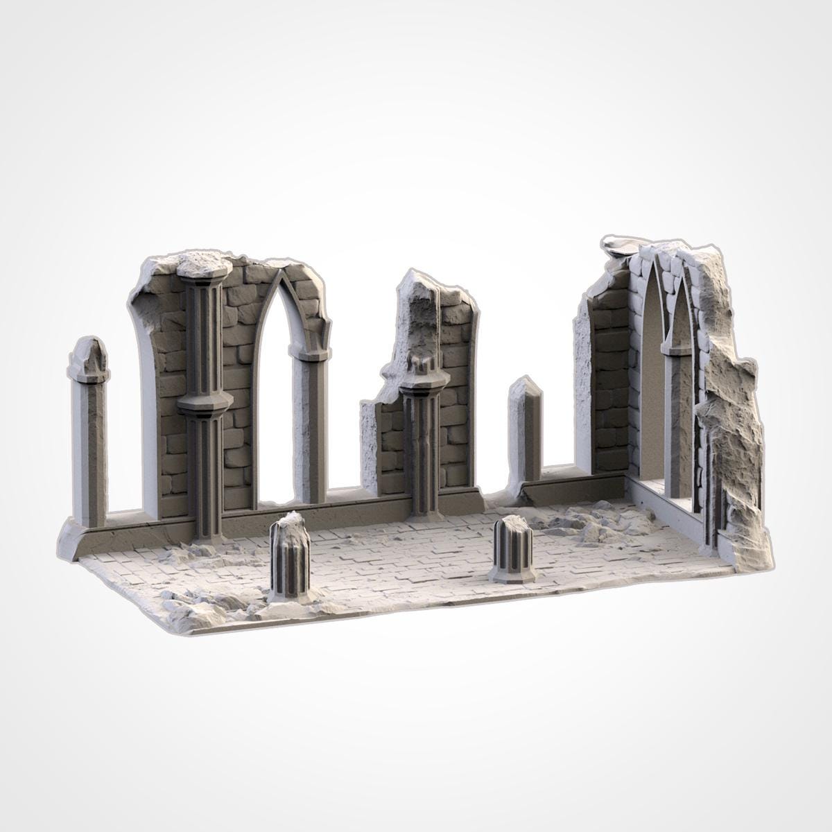 Temple Ruins - Modular Gothic Terrain Set {By TXARLIFACTORY}
