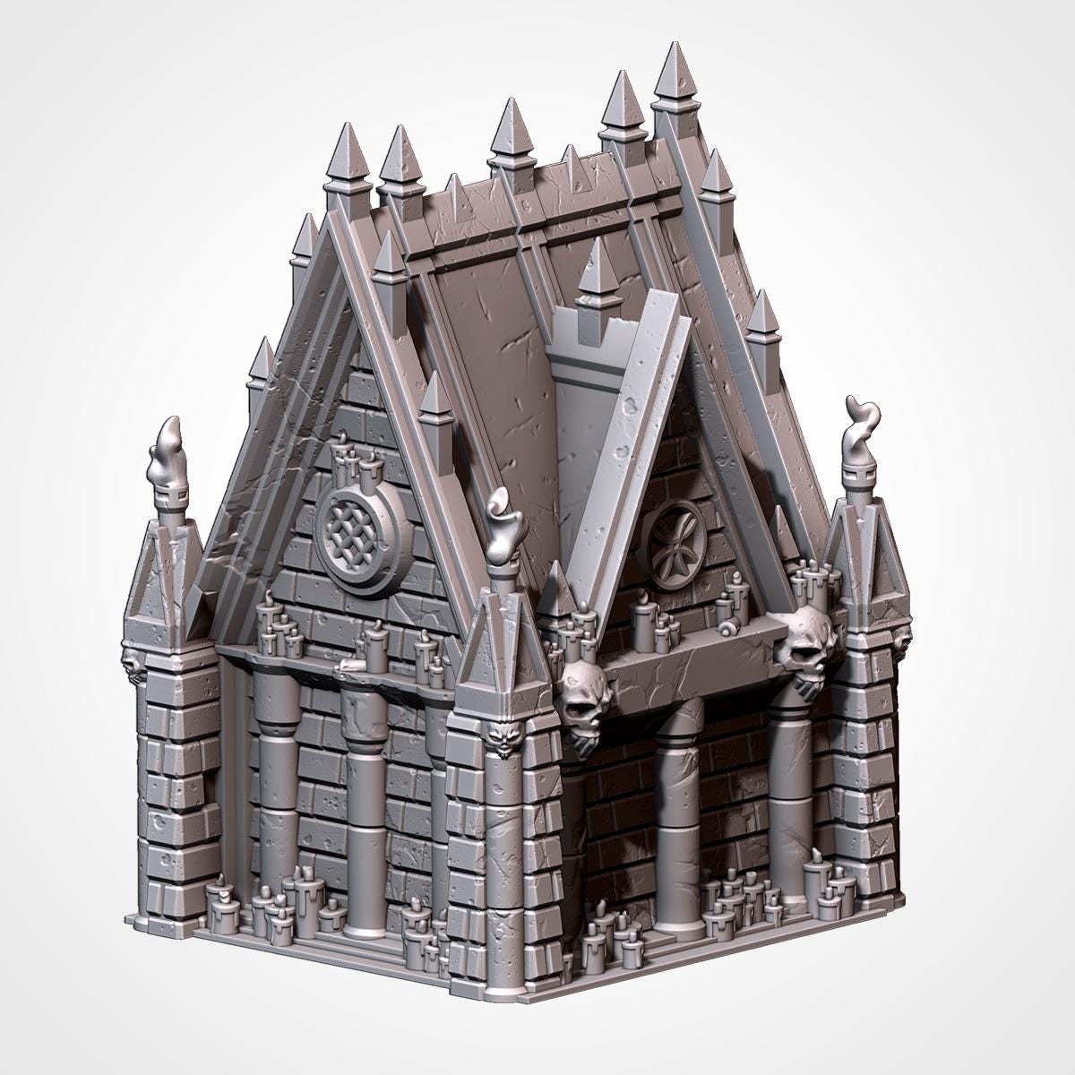 Gothic Graveyard Terrain for Wargaming, DnD, AoS, and LOTR – 3D Printed Cemetery Scenery {By TxarliFactory}