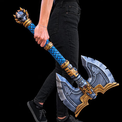 Fantasy Axe Cosplay - Modular Blade Design With Raven Head Detail | Eternal Forge Collection