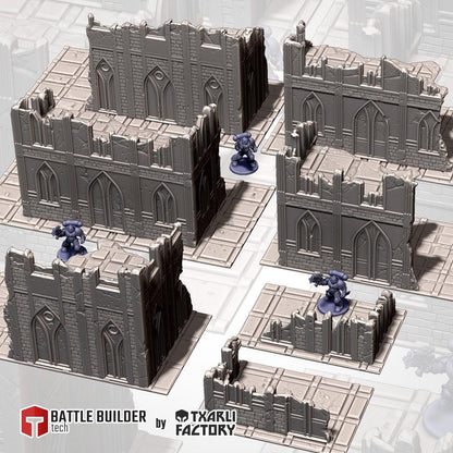 Terrain with gothic classic style for wargaming