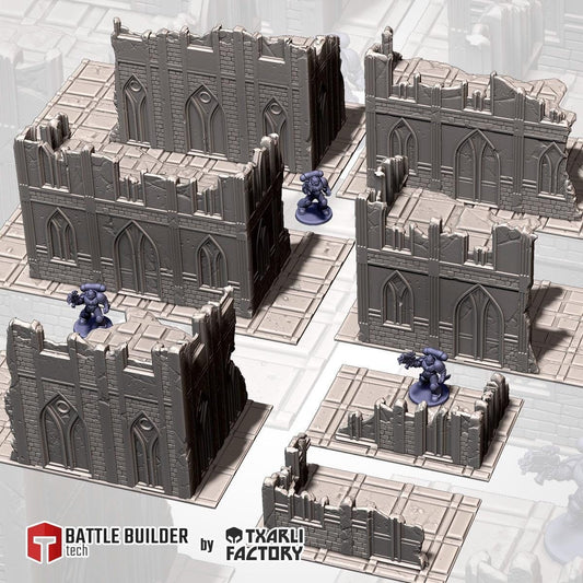 Terrain with gothic classic style for wargaming