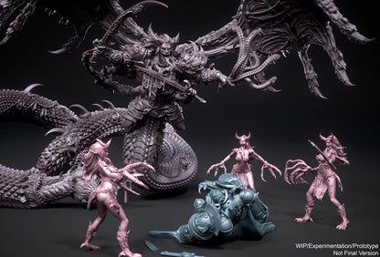Chaos "Fully-Grim" Giant Snake Proxy- Model 100mm - 150mm -