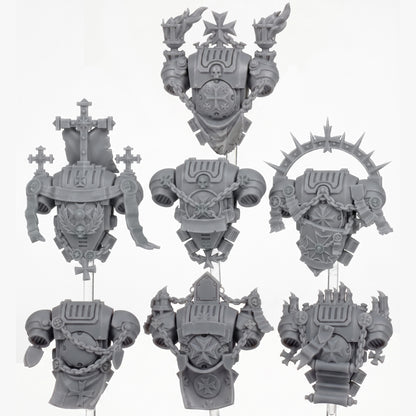 Unpainted Dark Templar backpack kitbash components