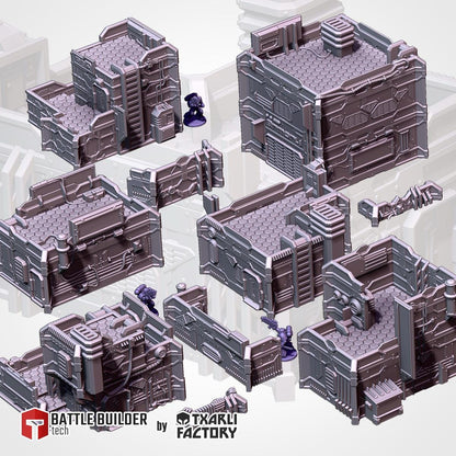 SCI-FI City Terrain - Modular Urban Warfare {By TxarliFactory}