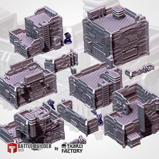 SCI-FI City Terrain - Modular Urban Warfare {By TxarliFactory}