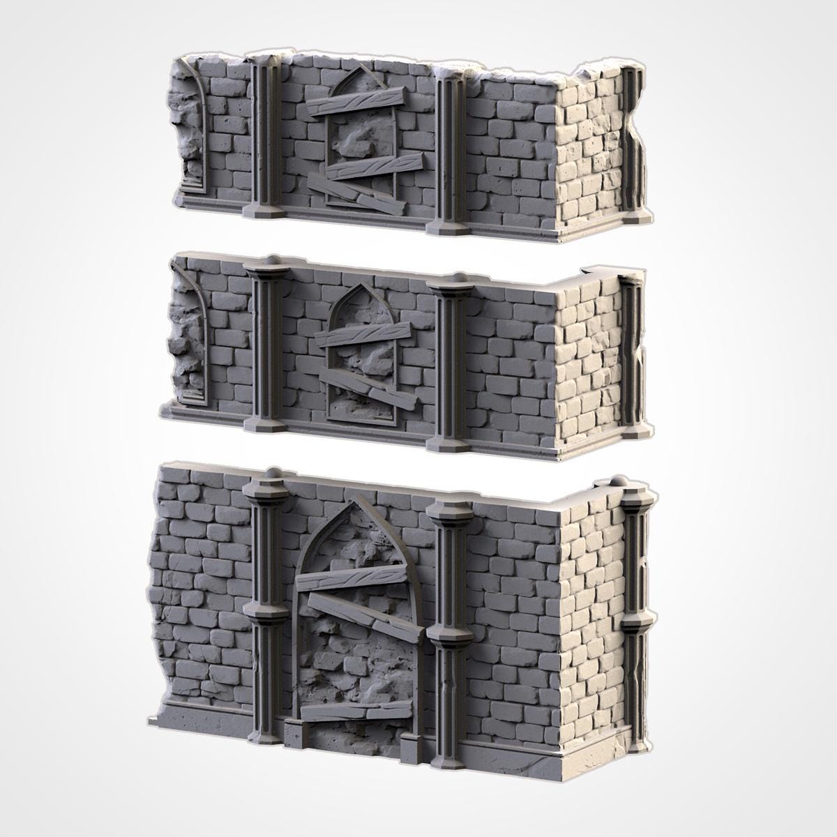 Temple Ruins - Modular Gothic Terrain Set {By TXARLIFACTORY}