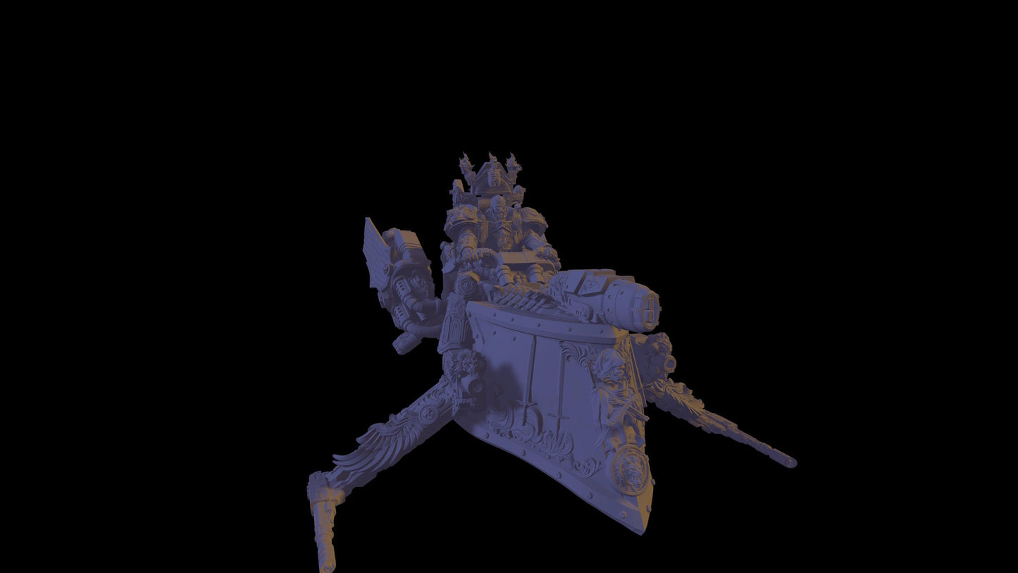Hoverbike with Soldier 5 Variant Options