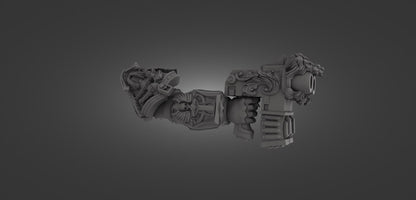 GrimKnight Miniature Ranged & Melee Parts Included Wargaming Proxy {By 3DArtguy)