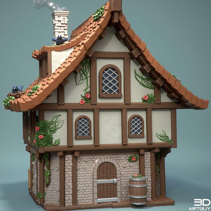 Fantasy Tabletop Workshop Model Interior or Exterior and Furniture for Interior! {By 3DArtGuy}
