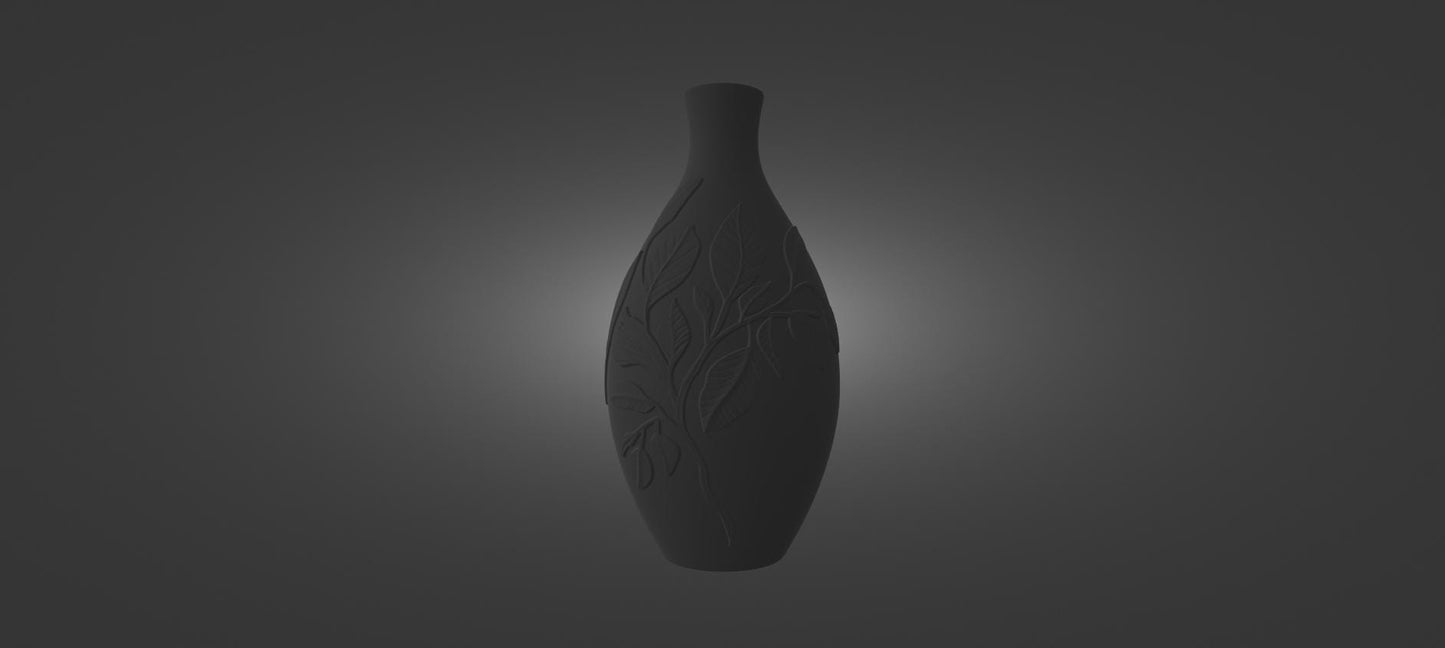 Golden Leaf Vase