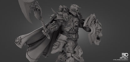 Chaos Knight Miniature GrimDark / Fantasy Figure V3 38mm 50mm 75mm 100mm {By 3DArtguy)