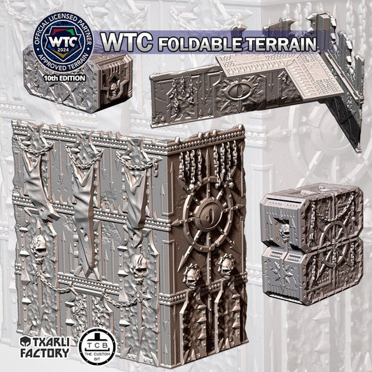 WTC Official Chaos Foldable Terrain Full Tournament READY Sets / Pieces - Official {TxarliFactory} Set (10th Edition)