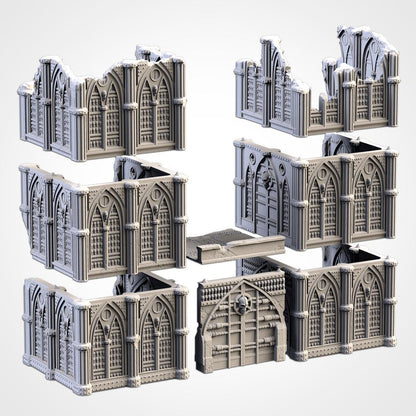 Cathedral Ruins - Closed or Open Options - Modular Terrain {By TXARLIFACTORY}