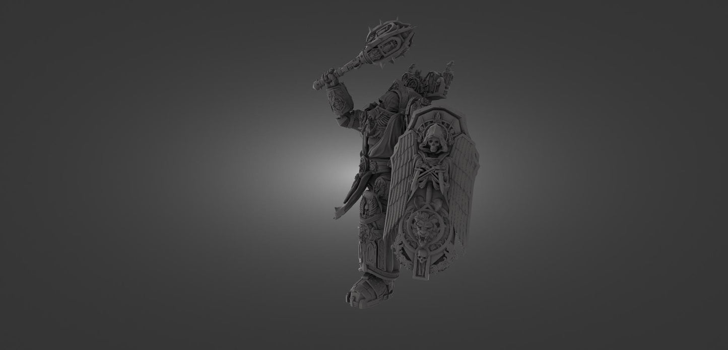 GrimKnight Miniature Ranged & Melee Parts Included Wargaming Proxy {By 3DArtguy)