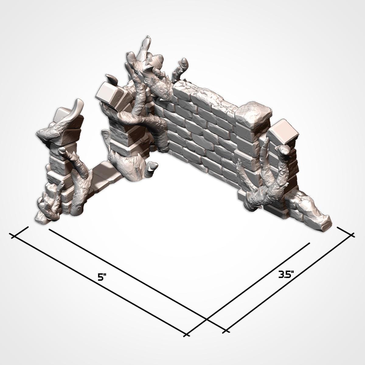Abandoned Ruins GW Terrain w/ Ground Mats FULL set {By TXARLIFACTORY}