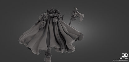 Chaos Knight Miniature GrimDark / Fantasy Figure V3 38mm 50mm 75mm 100mm {By 3DArtguy)