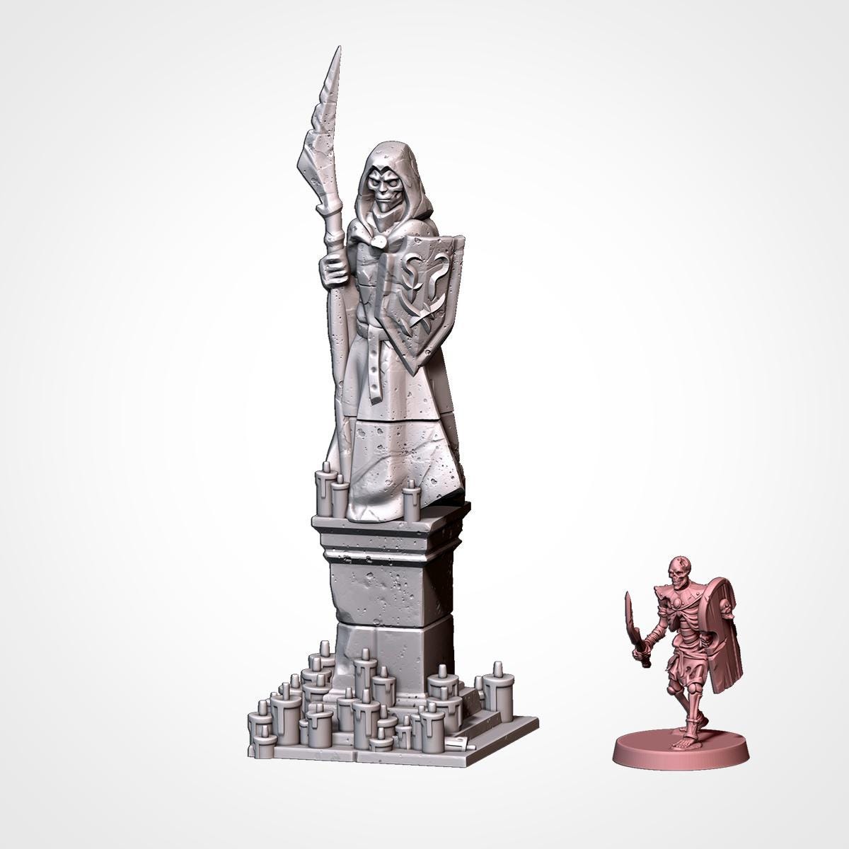 Gothic Graveyard Terrain for Wargaming, DnD, AoS, and LOTR – 3D Printed Cemetery Scenery {By TxarliFactory}