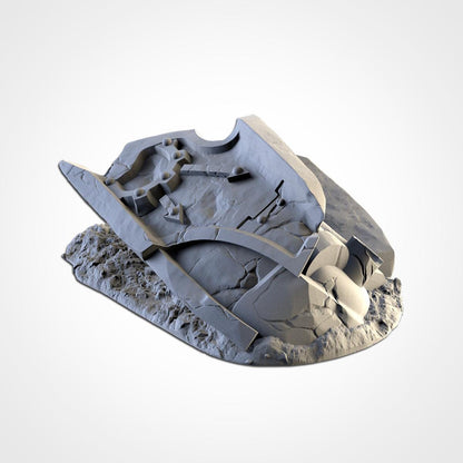 Crashed Titan - Sci-Fi Wreckage Terrain Set or Pieces Double Size Available {By TxarliFactory}