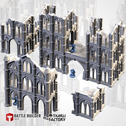 Cathedral Ruins - Closed or Open Options - Modular Terrain {By TXARLIFACTORY}