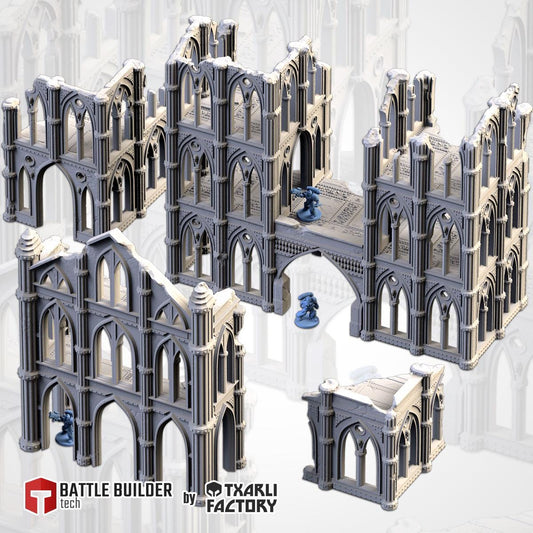 Cathedral Ruins - Closed or Open Options - Modular Terrain {By TXARLIFACTORY}