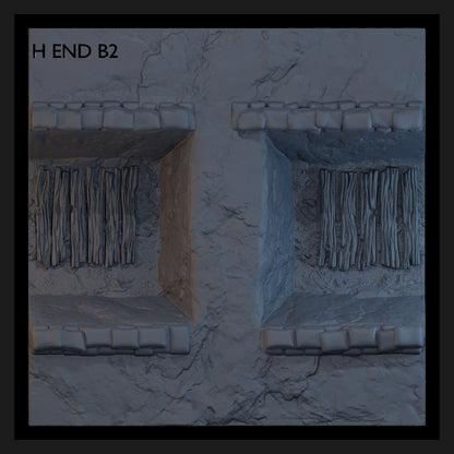 Golgotha Trenchline H-end modular trench tile