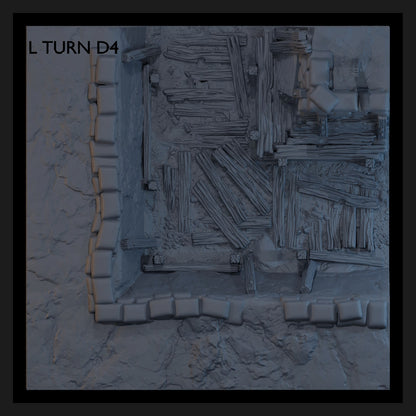 Golgotha Trenchline L-turn modular trench tile