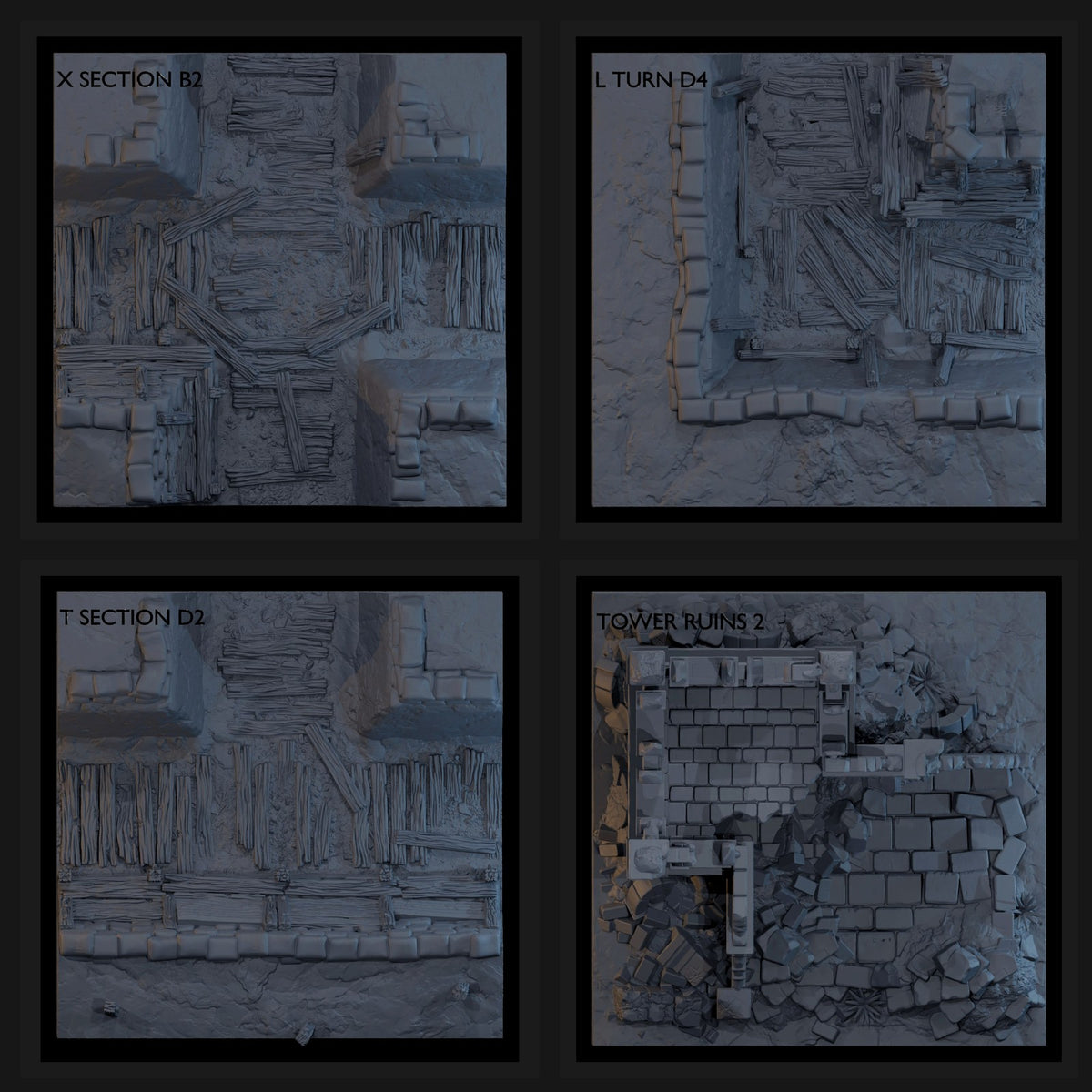 Golgotha Trenchline modular 32mm trench terrain system overview