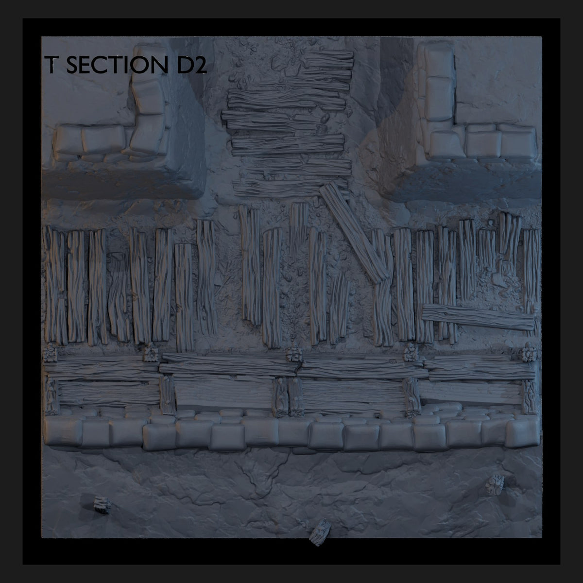 Golgotha Trenchline T-section modular trench tile