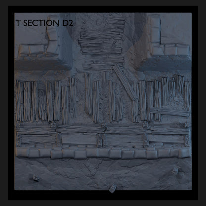 Golgotha Trenchline T-section modular trench tile